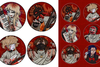 do illustrations for stickers