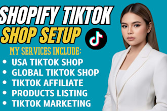 setup tiktok shop tiktok affiliate and tiktok shop marketing