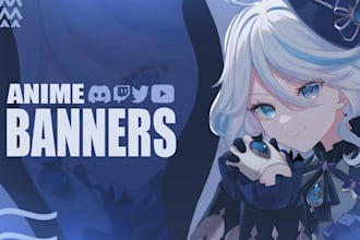 create a custom static anime banner