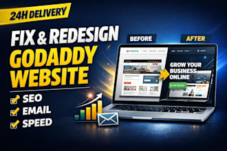 fix edit godaddy website redesign godaddy fix godaddy email design godaddy SEO