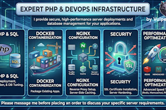 handle PHP sql databases and secure docker nginx SSL deployments