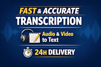 professional transcription of audio and video files