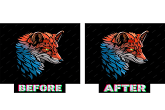 convert image to vector, recreate image, enhance logo or image