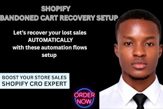 setup high converting shopify abandoned cart email flows