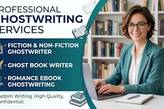 fiction and non fiction ghostwriter ghost book writer romance ebook ghostwritin