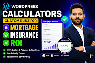 build custom wordpress mortgage and ROI calculators