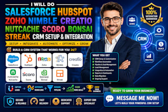 do salesforce hubspot zoho nimble creatio nutcache scoro bonsai streak