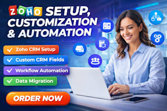 create zoho CRM automation workflow email forms CRM integration pipeline contact