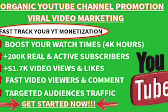 youtube channel promotion organic usa uk playlist complete channel monetization