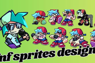 create custom fnf character sprite sheet fnf oc sprite fnf animation for gamemod