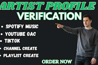 professionally claim spotify artist page youtube oac and tiktok