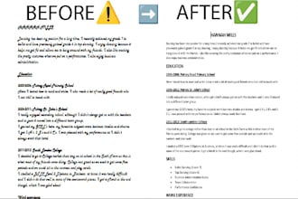 format and optimize your resume CV for ats in microsoft word