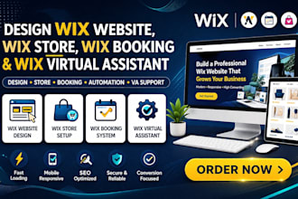 l design wix website wix store wix booking and wix VA