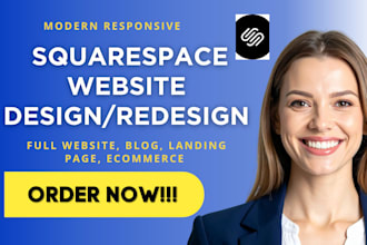design or redesign squarespace website custom squarespace website design