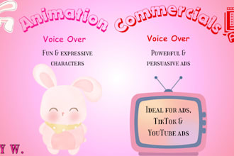 record a professional young voice over for ads and cartoons