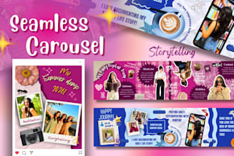 design aesthetic seamless storytelling instagram carousel posts for growth