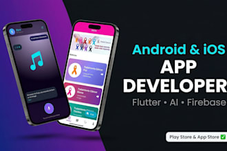 develop native android and ios apps with ai, flutter and offline support