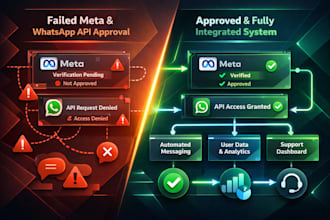manage meta business verification app approval and whatsapp API approval