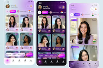 develop live streaming mobile app with real time video chat for ios, android