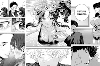 draw anime manga illustration manga panel nsfw comic mangaka webtoon nsfw style