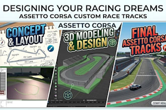 create assetto corsa race track, design race track for assetto corsa