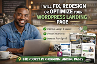 fix and optimize wordpress landing page for better conversions
