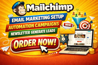 set up mailchimp emailautomation and campaigns flows newsletter generate leads