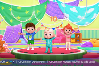 make engaging counting and number learning videos for preschool