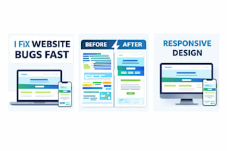 fix HTML CSS bugs and make your website responsive