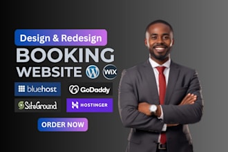 booking website design wix booking website hotel salon appointment system