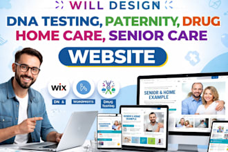 dna testing, paternity, drug, home care, senior care website