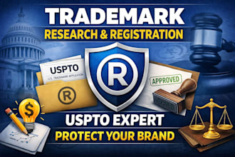 do trademark research and trademark registration for your brand