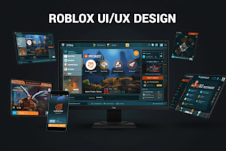 design and script responsive UI UX for your roblox simulator