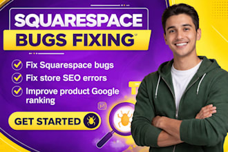squarespace bugs fixing, store SEO errors, product listing google ranking fixing
