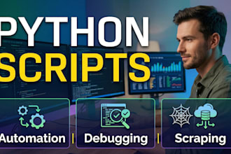 write python scripts and solve programming tasks