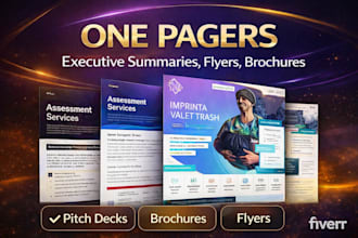 design business flyer, one pager, or marketing flyer