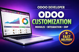 be your odoo developer for odoo customization, module and integration