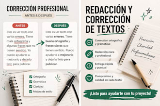 correccion de textos en español