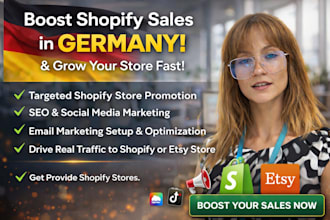 do german shopify store, shopify marketing by boost shopify sales, shopify sale