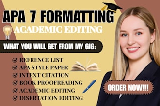 edit, proofread, format, and do urgent essay writing in apa 7 style