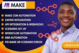 build make com automation made com make com API and zapier expert make scenario