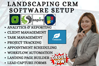 setup landscaping CRM jobber singleops aspire software realgreen yardbook