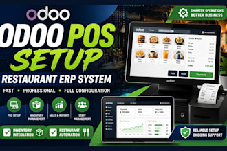 setup odoo restaurant pos system, odoo pos, odoo erp with full integration