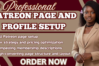 be your patreon setup expert and build a high converting page