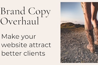 brand copy overhaul for your website that attracts dream clients