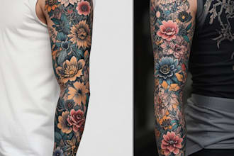 design a modern and minimalist tattoo design