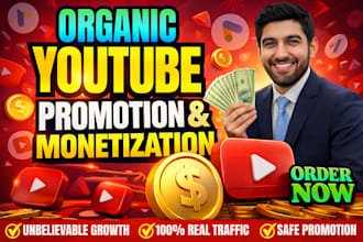 do organic youtube promotion for monetization