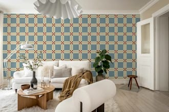 design toile de jouy pattern for wallpaper and home decor