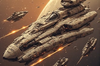 design futuristic sci fi spaceships and spacecraft art