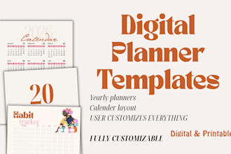 create a custom yearly digital planner